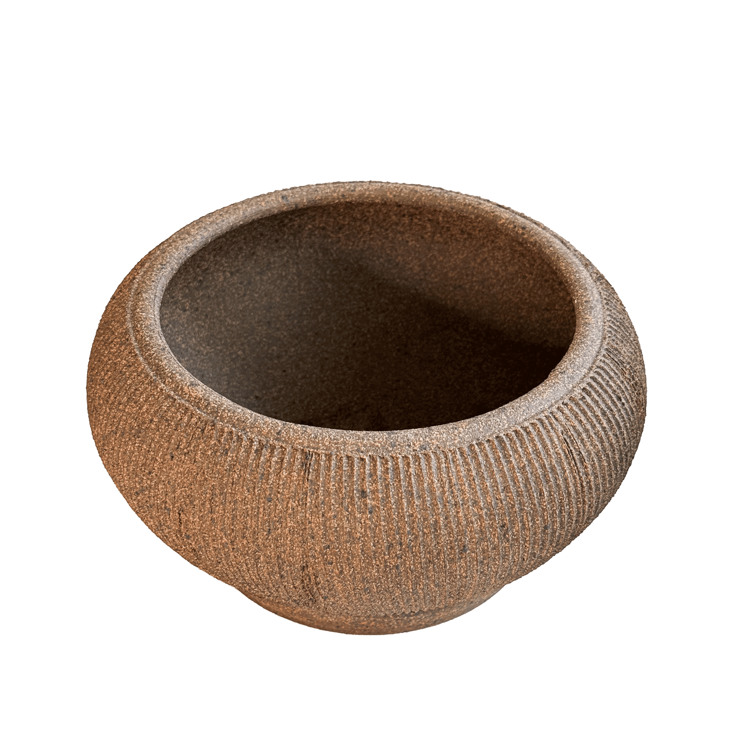 Sandstone Ribbed Planter Set 102 - SOMBRA