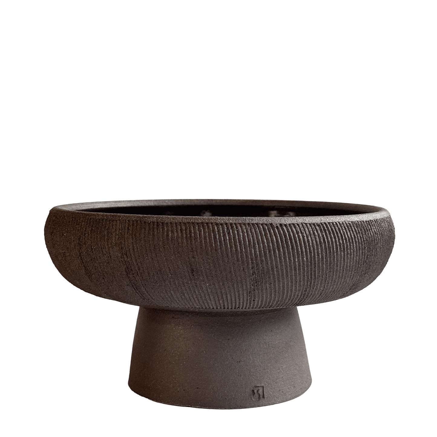 10" Jasper Pedestal Bowl 001 - SOMBRA