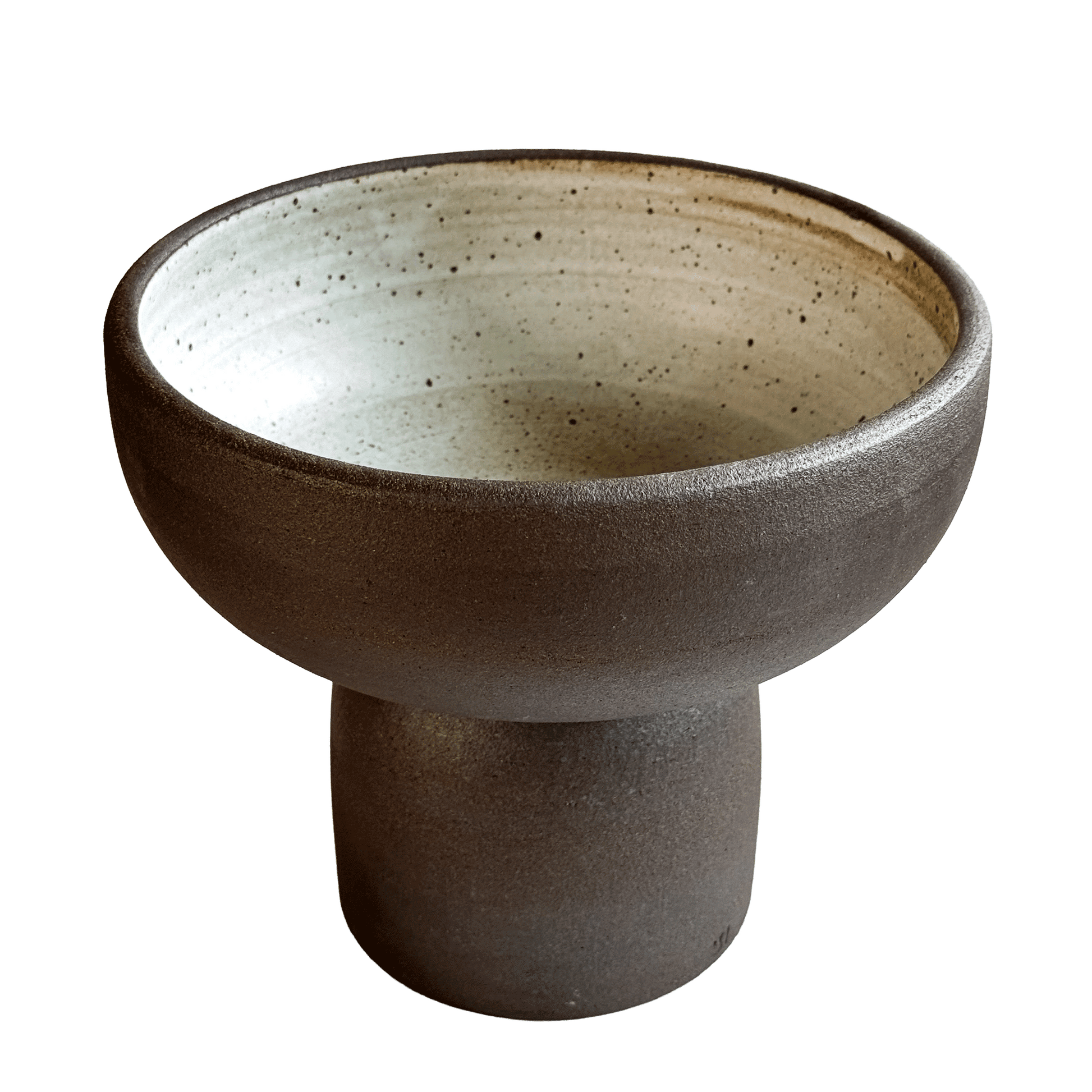 10" Jasper Pedestal Bowl 102 - SOMBRA
