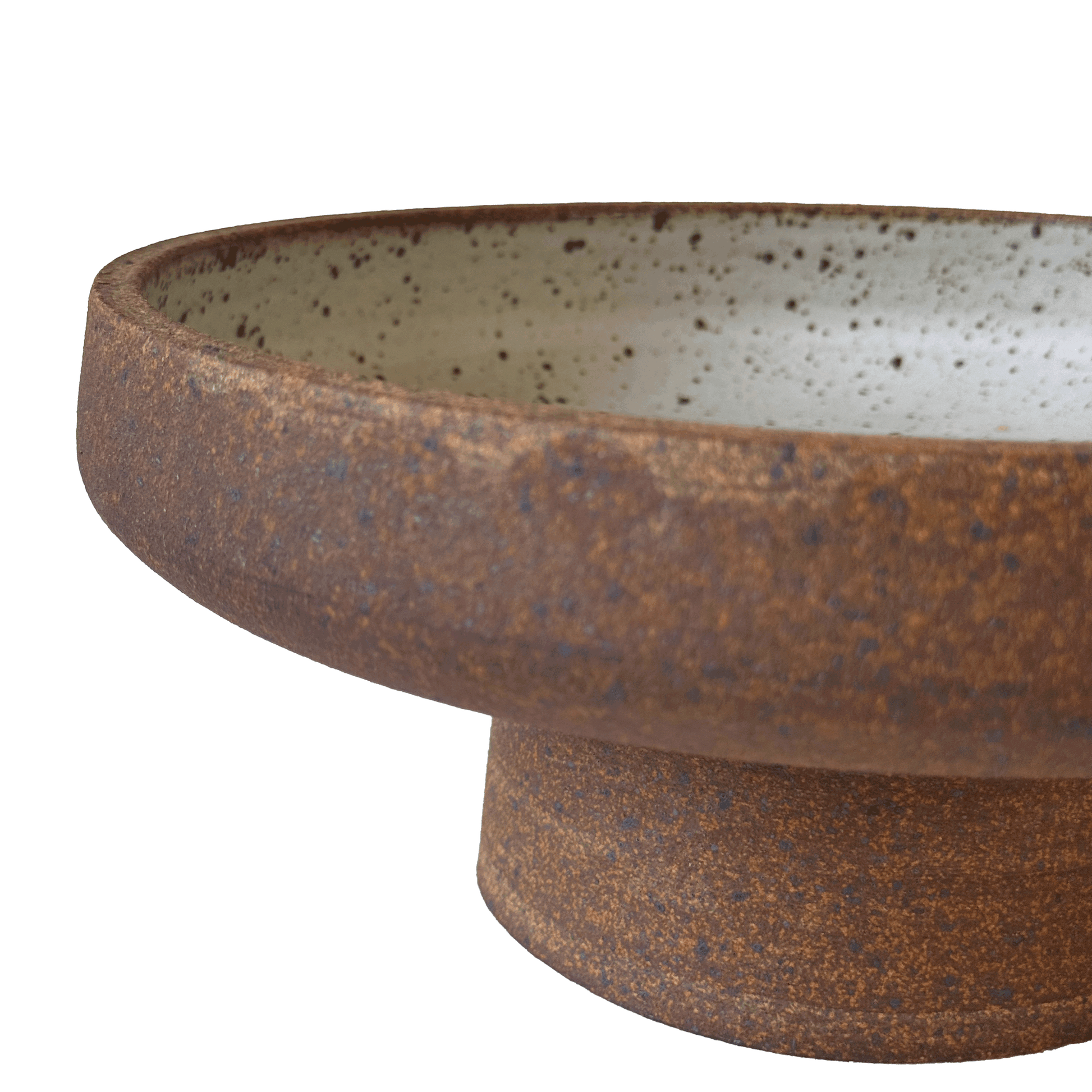 10" Sandstone Pedestal Bowl 007 - SOMBRA
