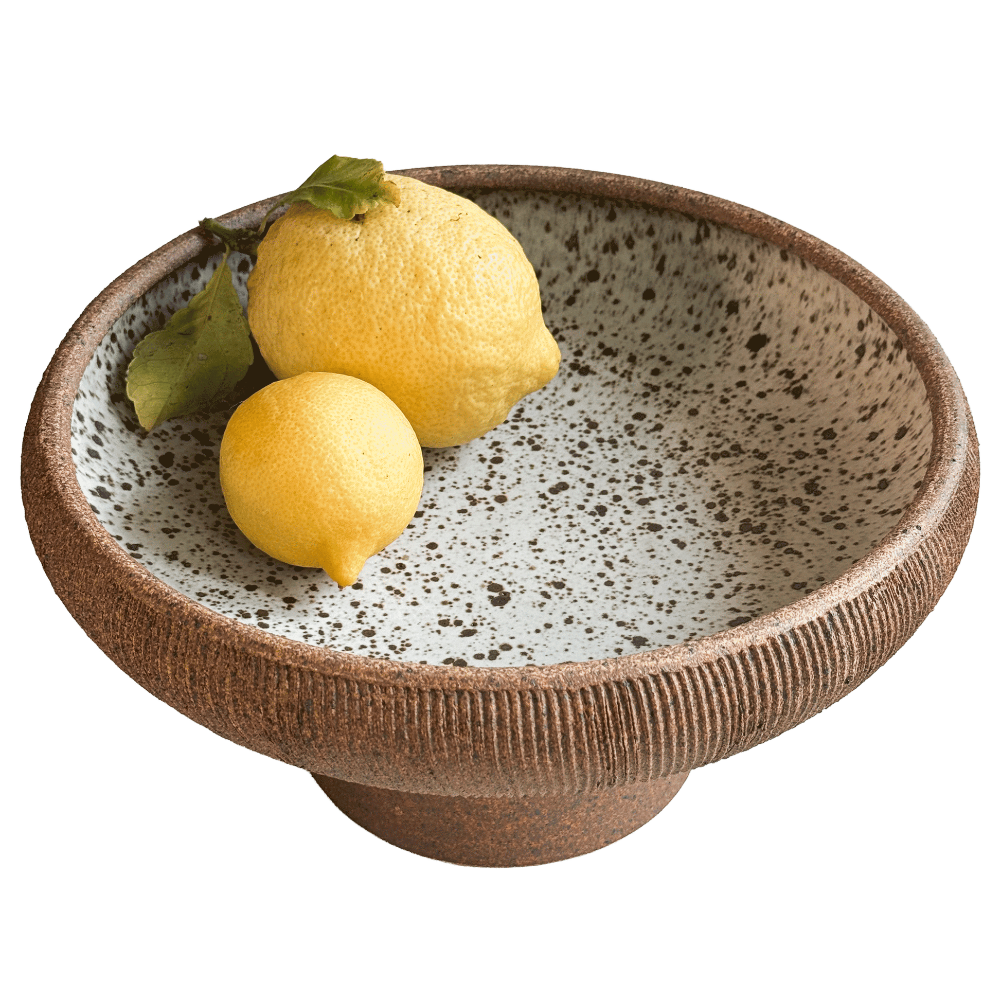 10" Sandstone Pedestal Bowl 101 - SOMBRA