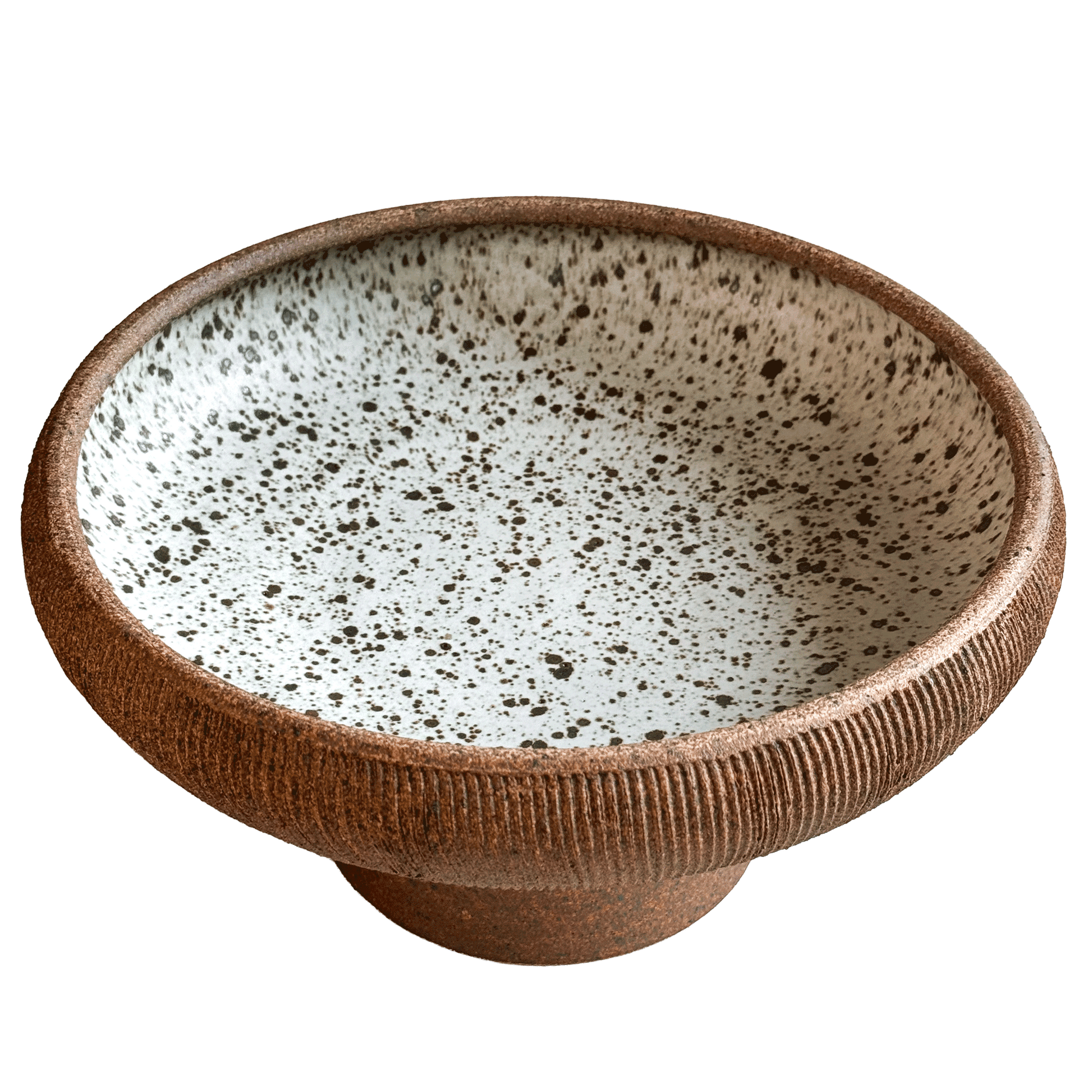 10" Sandstone Pedestal Bowl 101 - SOMBRA