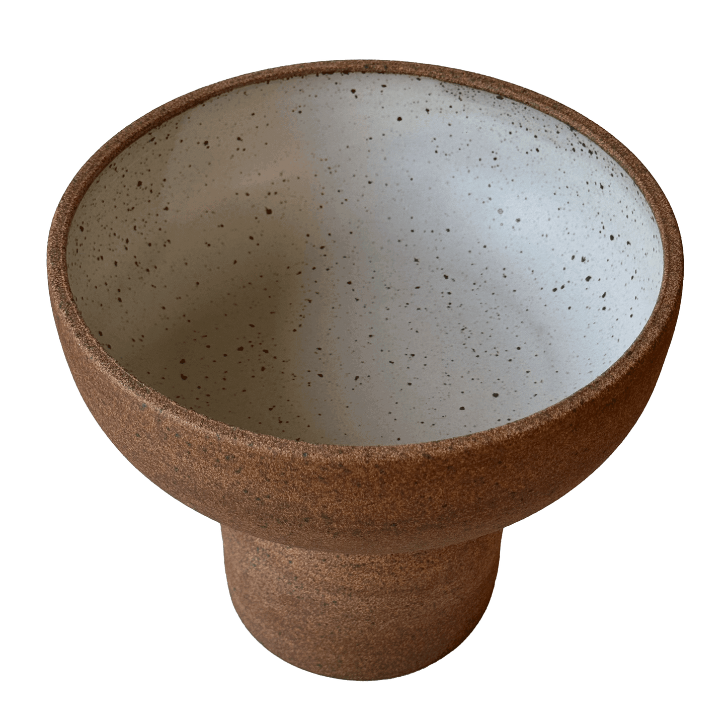 9" Sandstone Pedestal Bowl 005 - SOMBRA