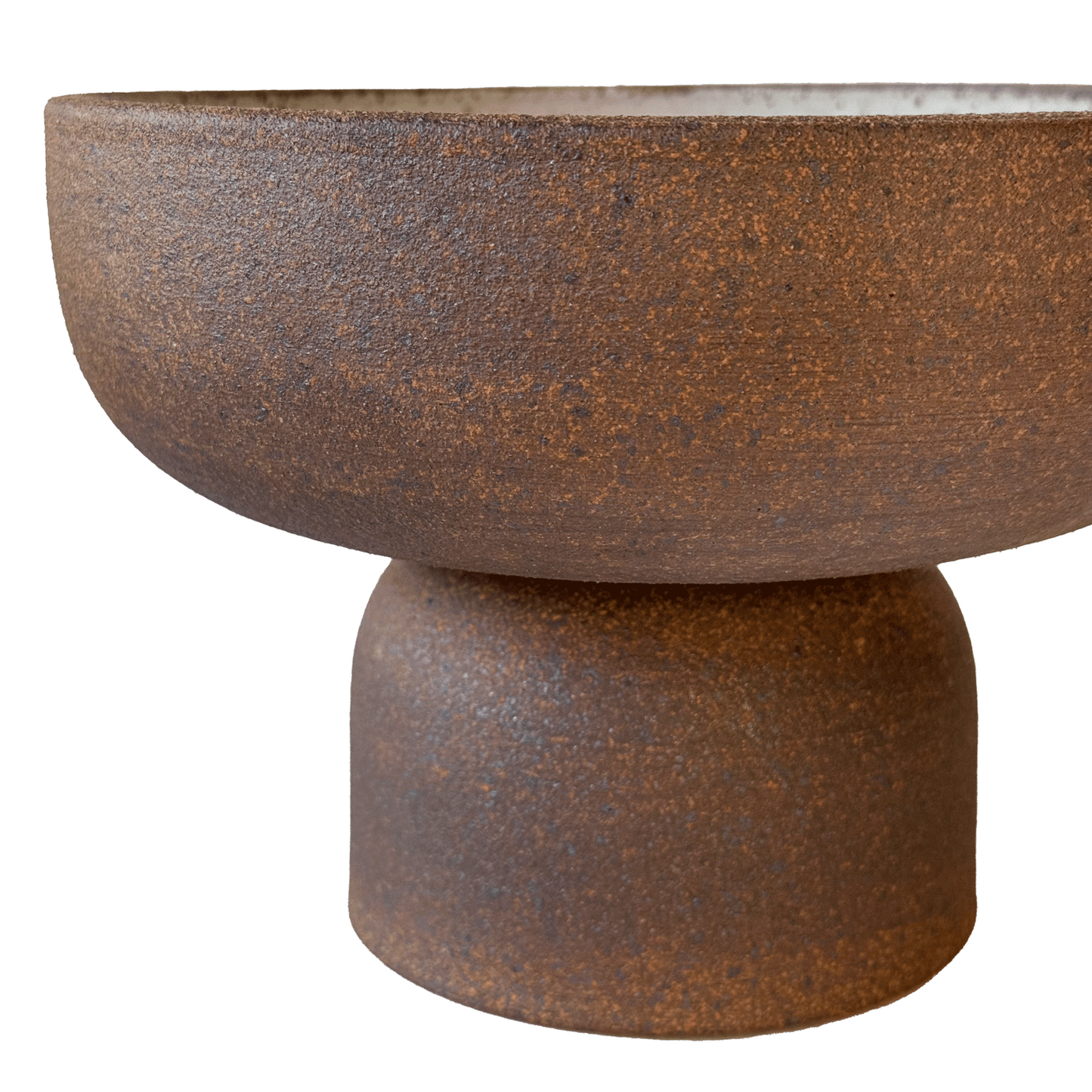 8" Sandstone Pedestal Bowl 008