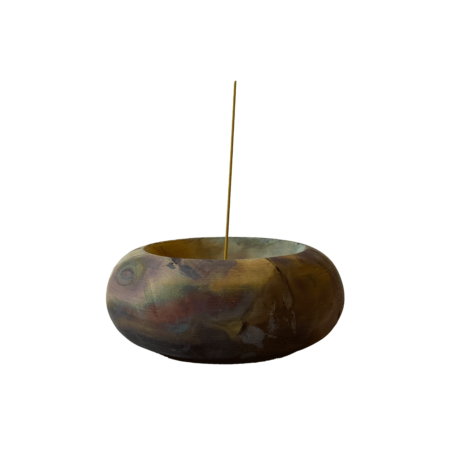 Raku Incense Holder - RKIH006