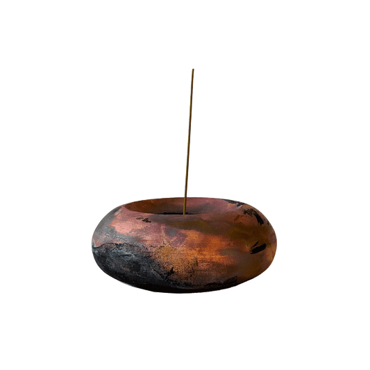 Raku Incense Holder - RKIH005