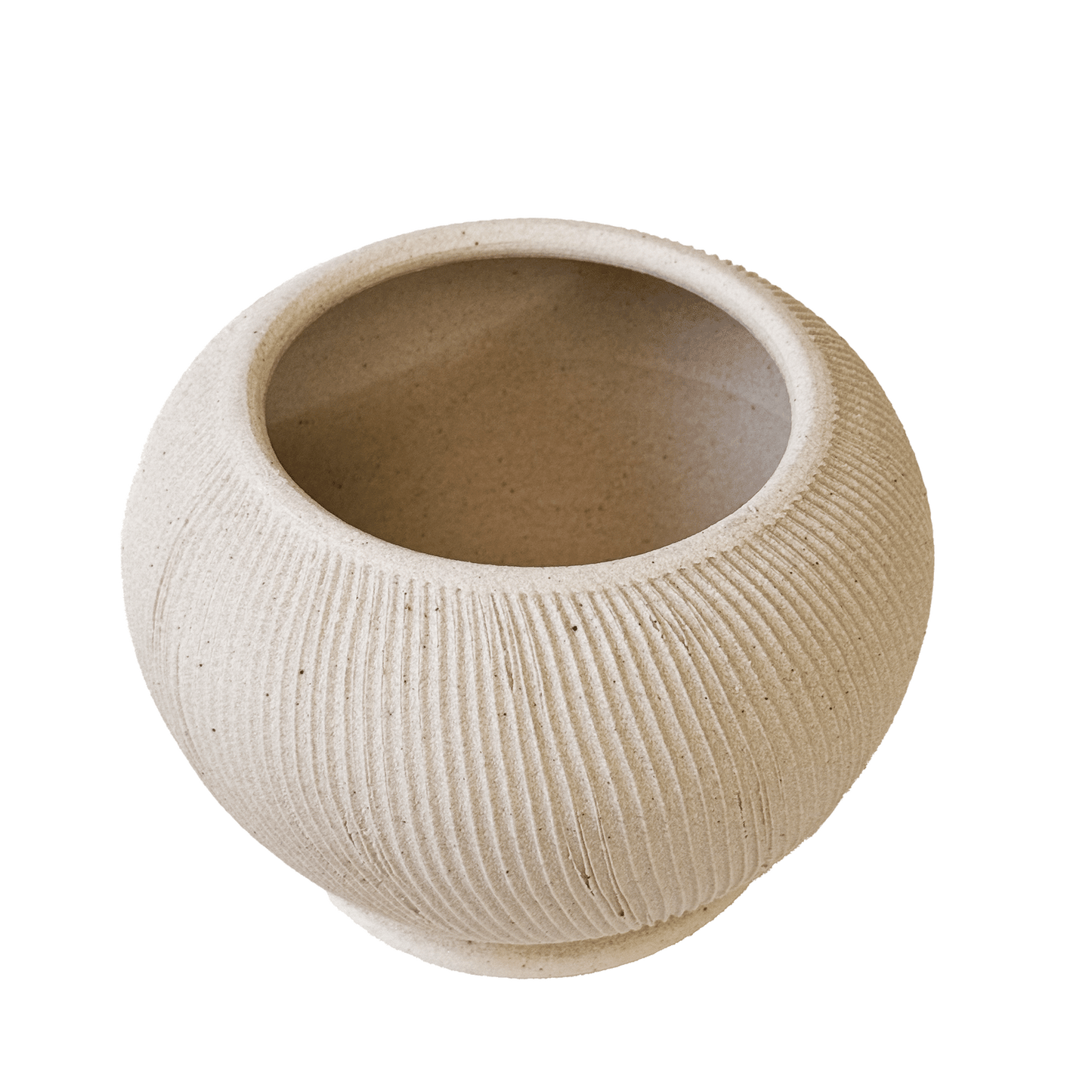 Quartzite Ribbed Planter Set 054