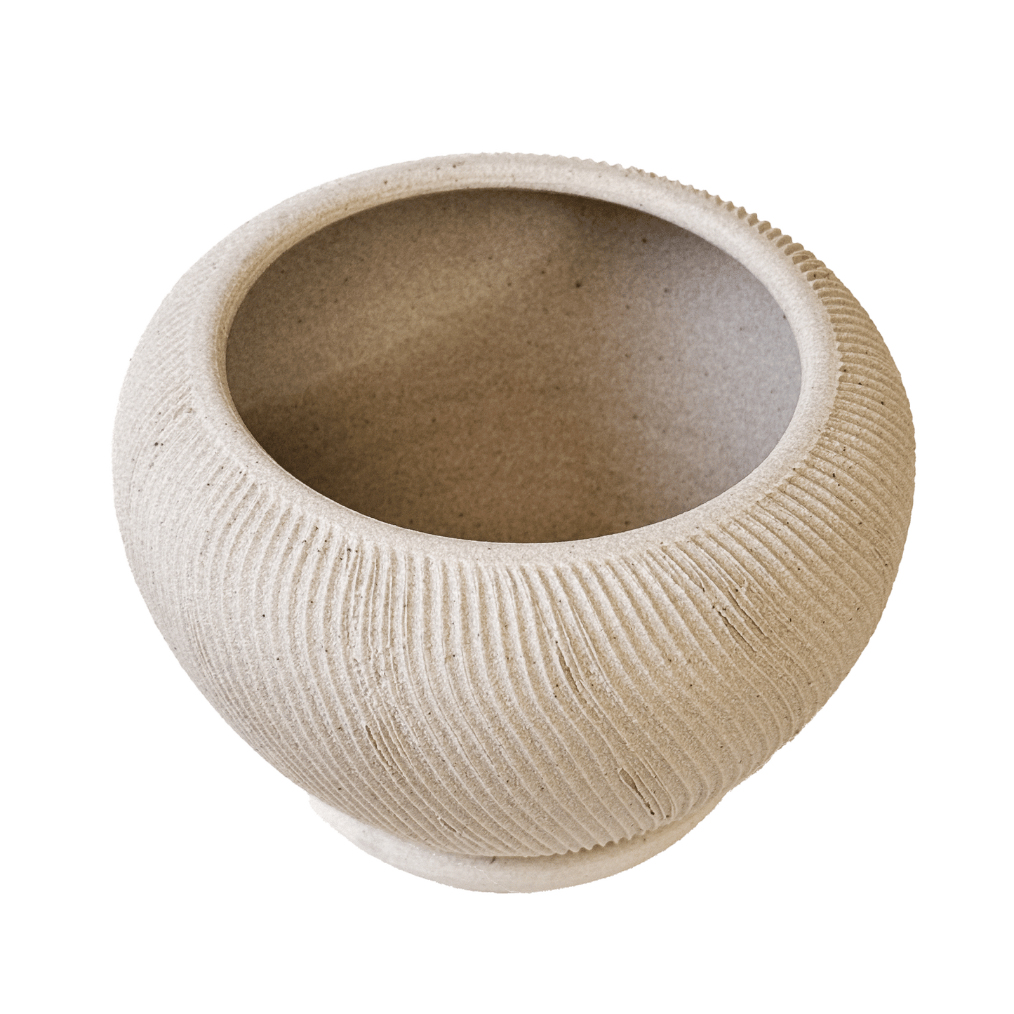 Quartzite Ribbed Planter Set 055