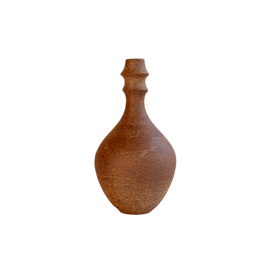 Sandstone Bottleneck Vase 047 - SOMBRA