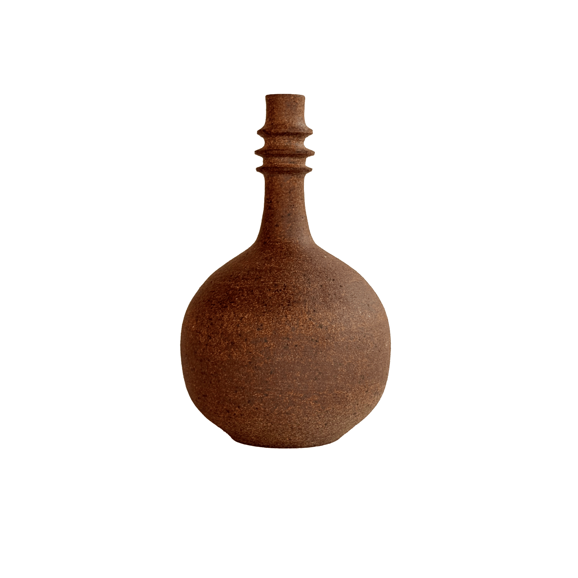 Sandstone Bottleneck Vase 052 - SOMBRA