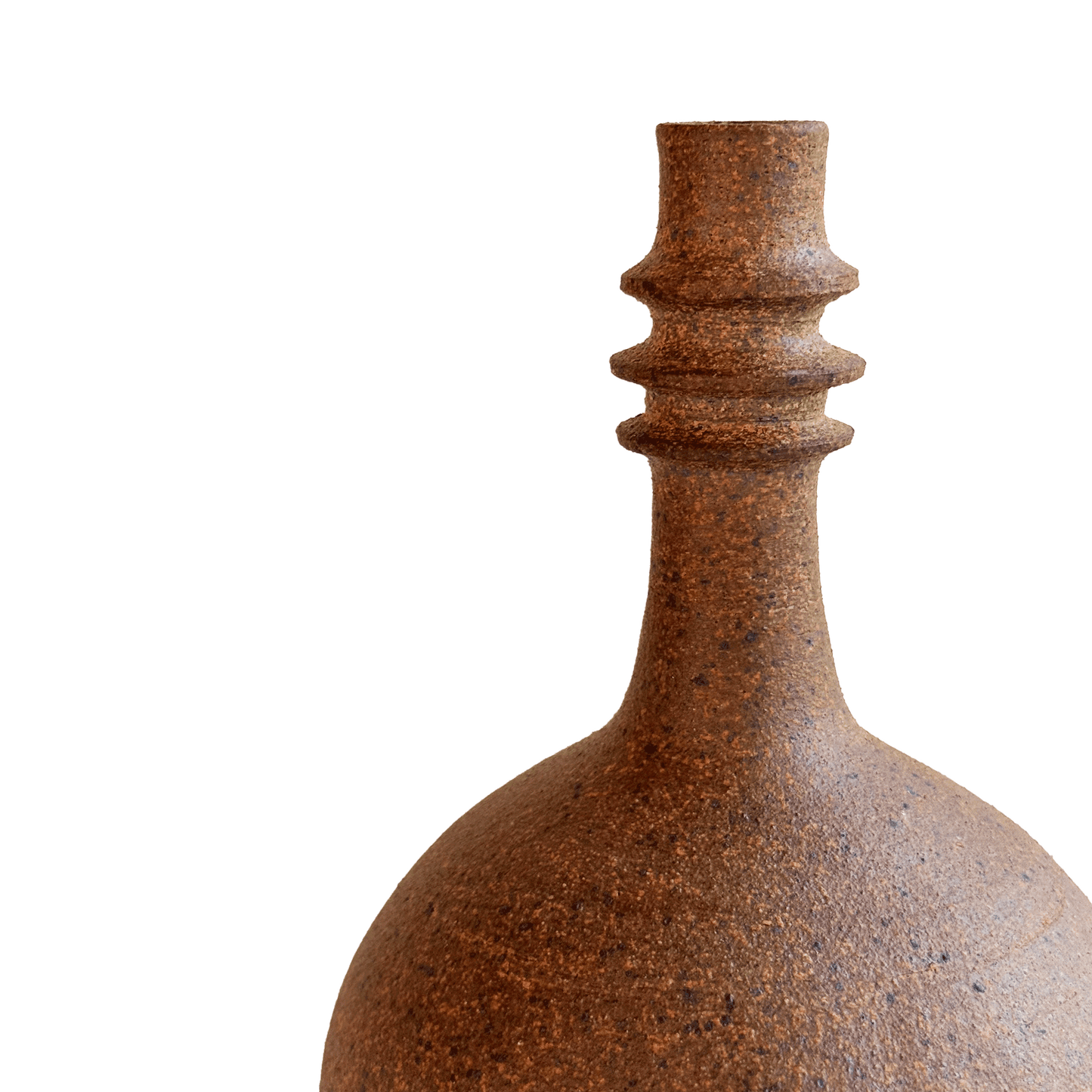 Sandstone Bottleneck Vase 052 - SOMBRA