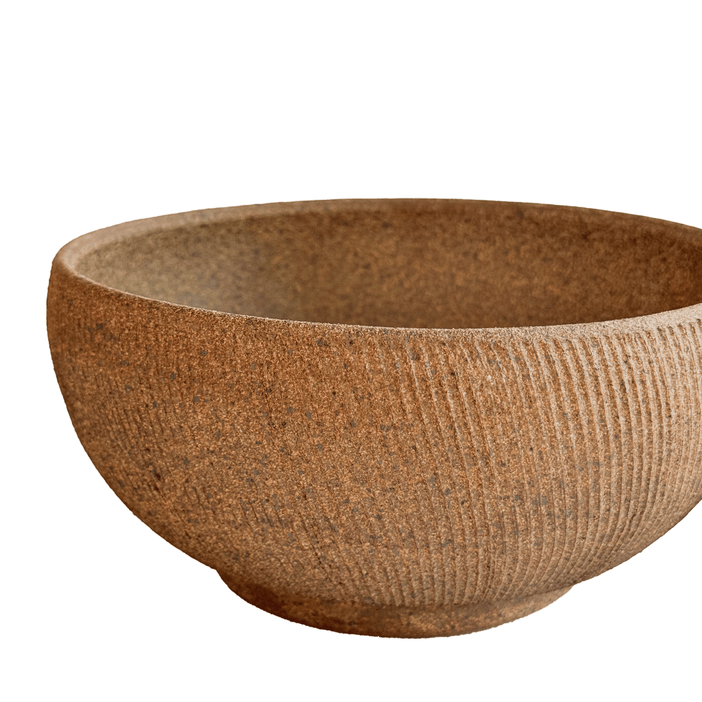 Sandstone Ribbed Planter Set 086 - SOMBRA