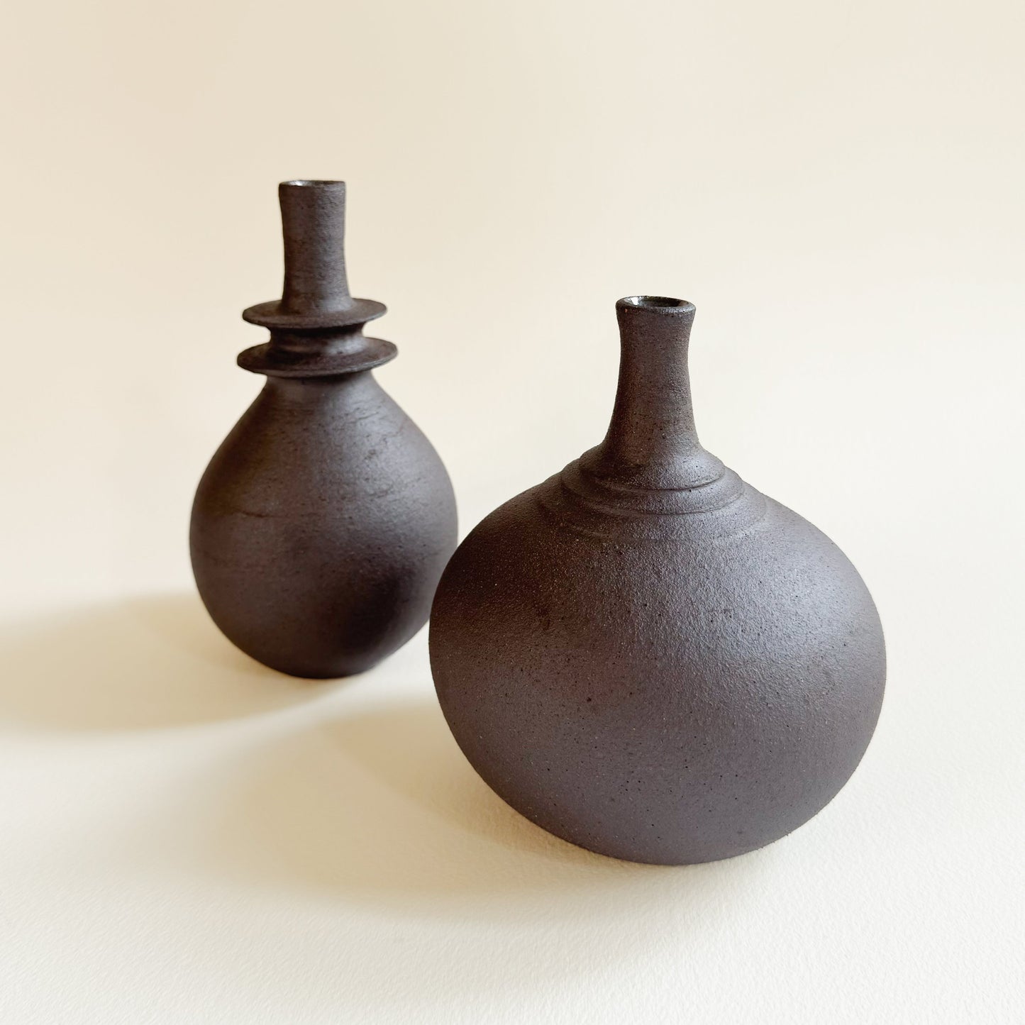 Jasper Bottleneck Vase 020 - SOMBRA