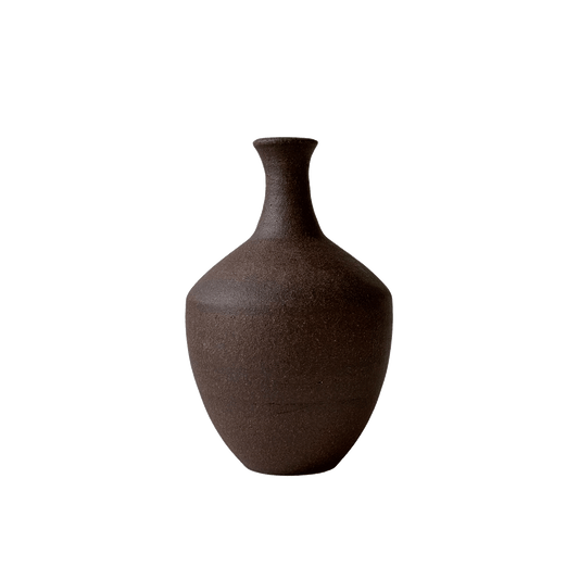 Jasper Bottleneck Vase 028 - SOMBRA