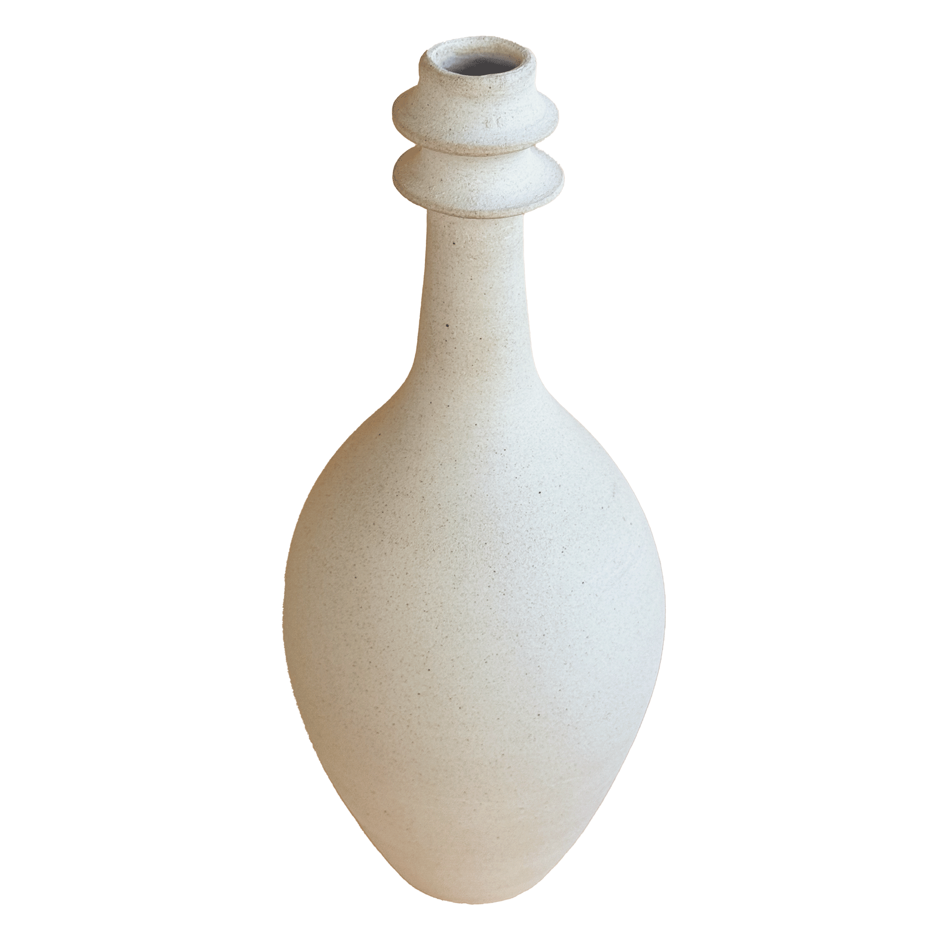Quartzite Bottleneck Vase 033 - SOMBRA
