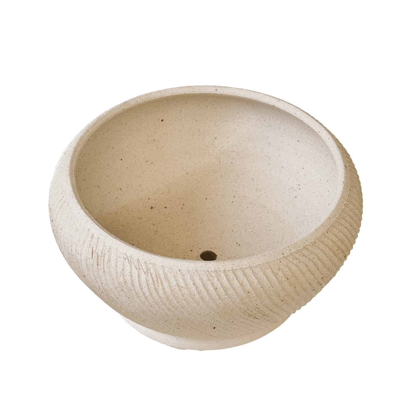 Quartzite Ribbed Planter Set 053 - SOMBRA