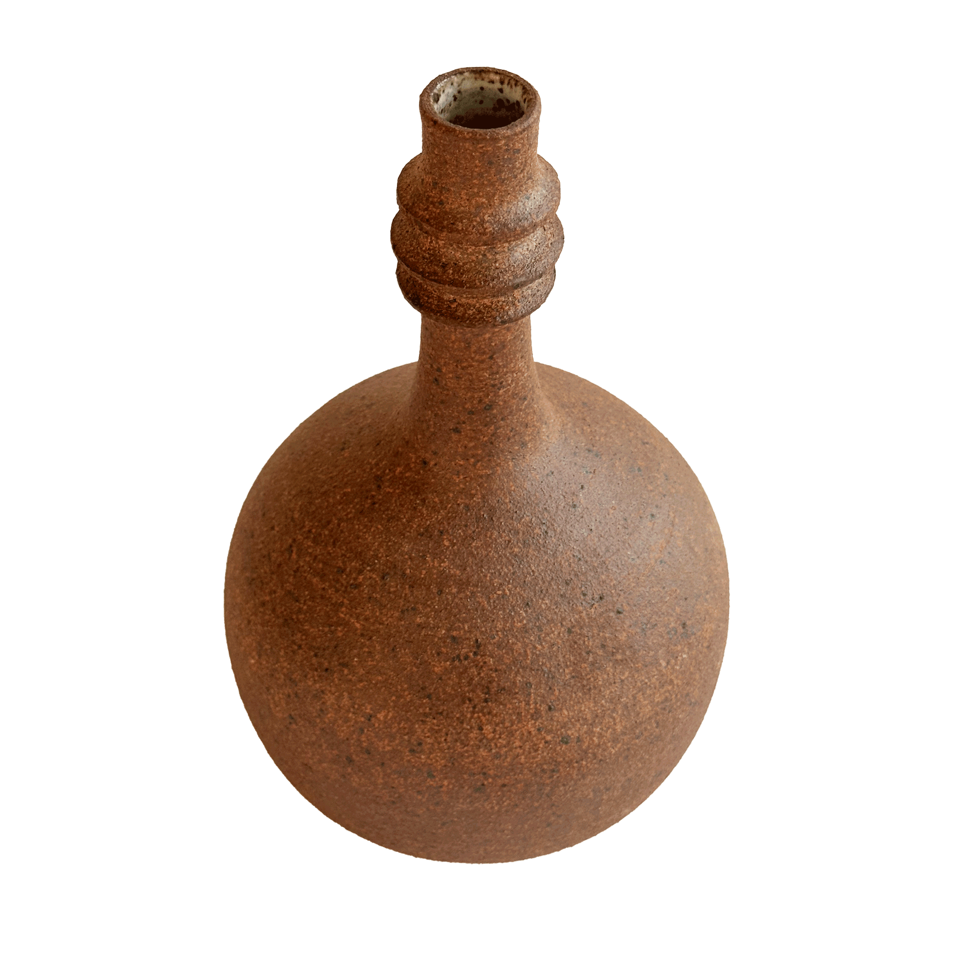 Sandstone Bottleneck Vase 050 - SOMBRA