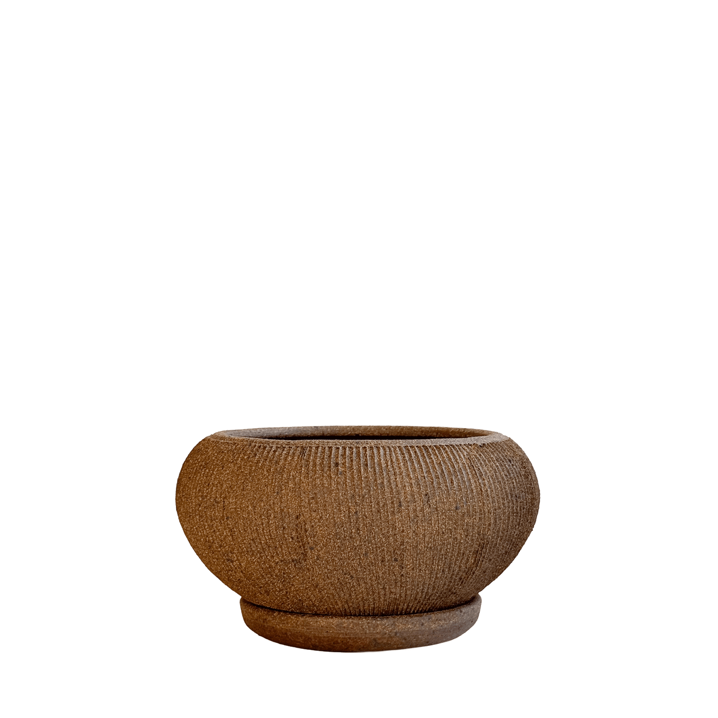 Sandstone Ribbed Planter Set 102 - SOMBRA