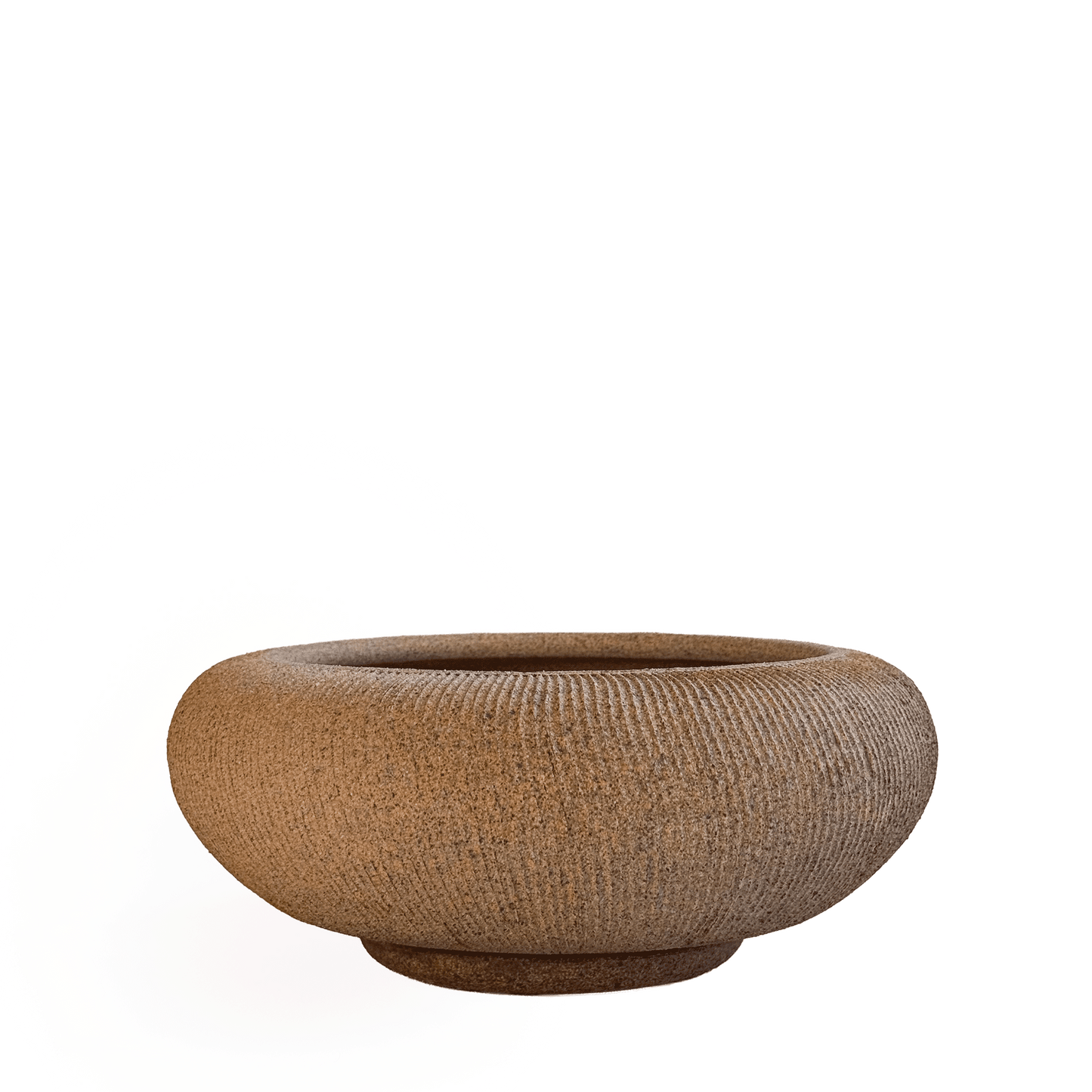 Sandstone Ribbed Planter Set 105 - SOMBRA