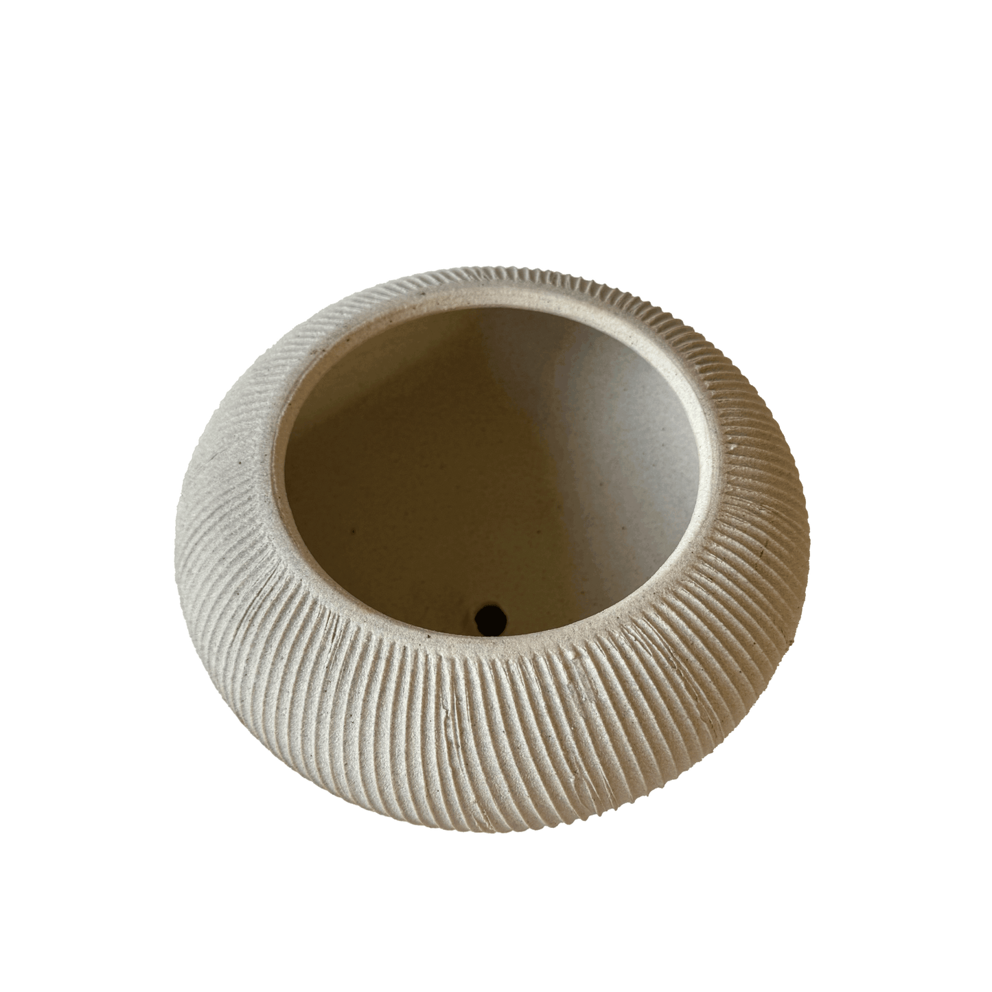 Quartzite Ribbed Planter Set 038 - SOMBRA