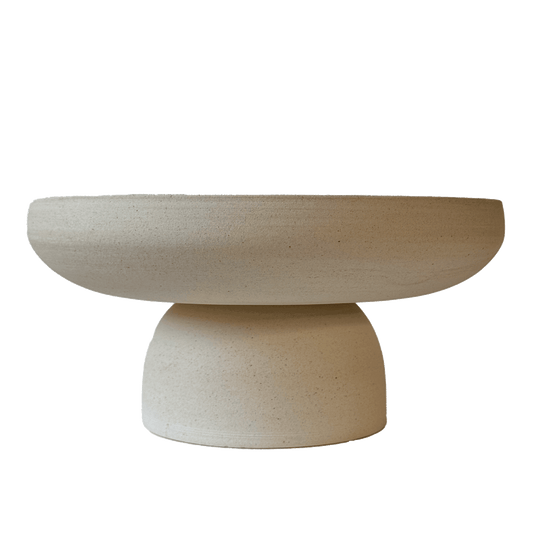 11" Quartzite Pedestal Bowl 001 - SOMBRA