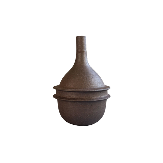 Jasper Bottleneck Vase 014 - SOMBRA