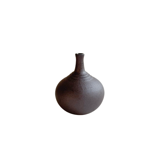 Jasper Bottleneck Vase 020 - SOMBRA