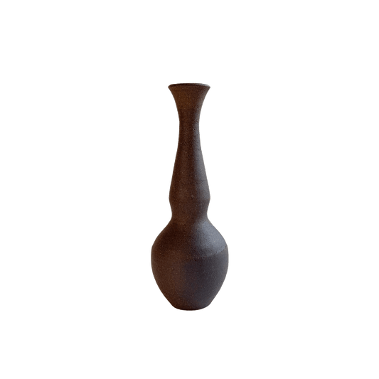 Jasper Bottleneck Vase 026 - SOMBRA